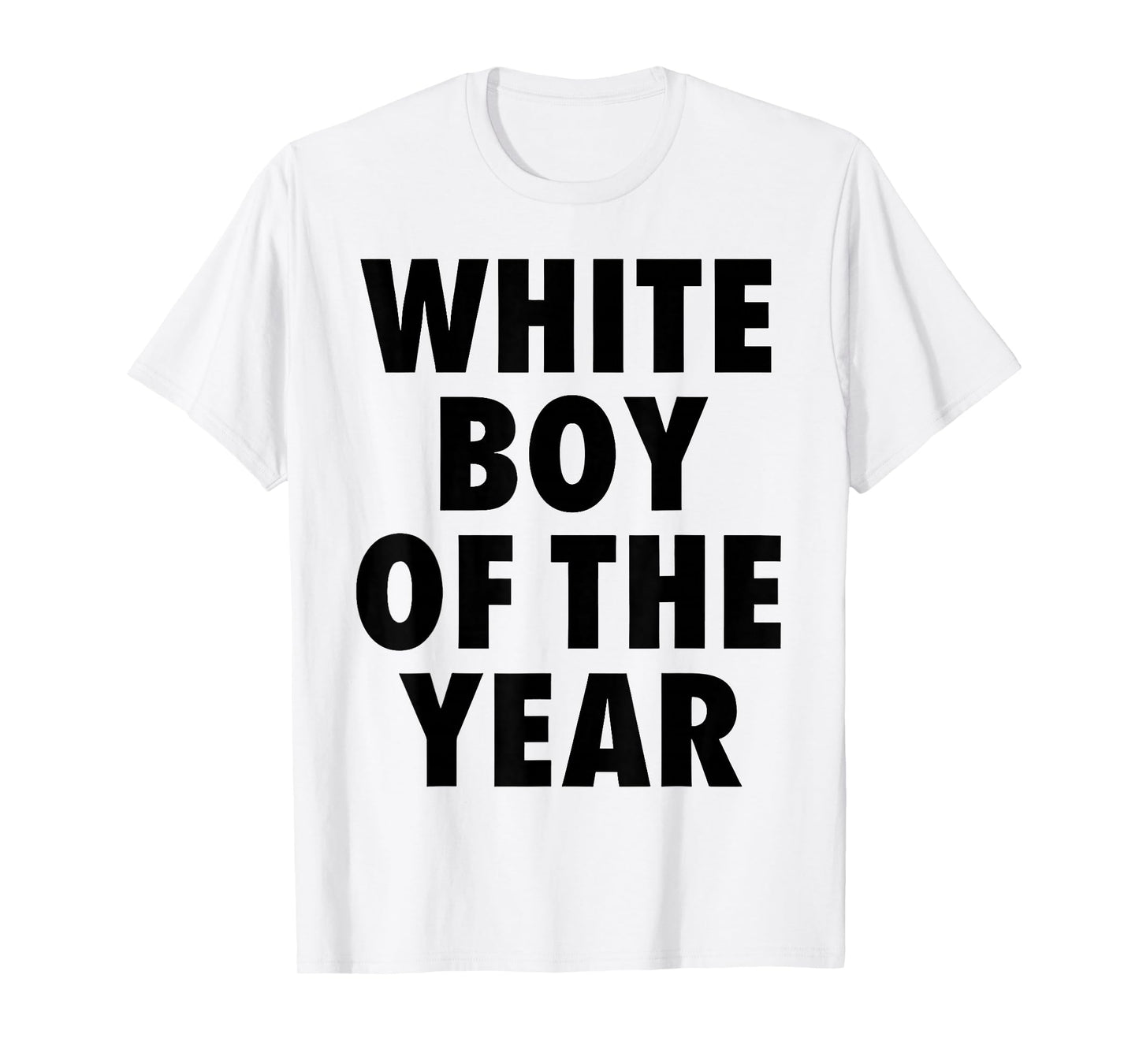 White Boy of The Year for Men Boys Kids Funny Graphic T-Shirt