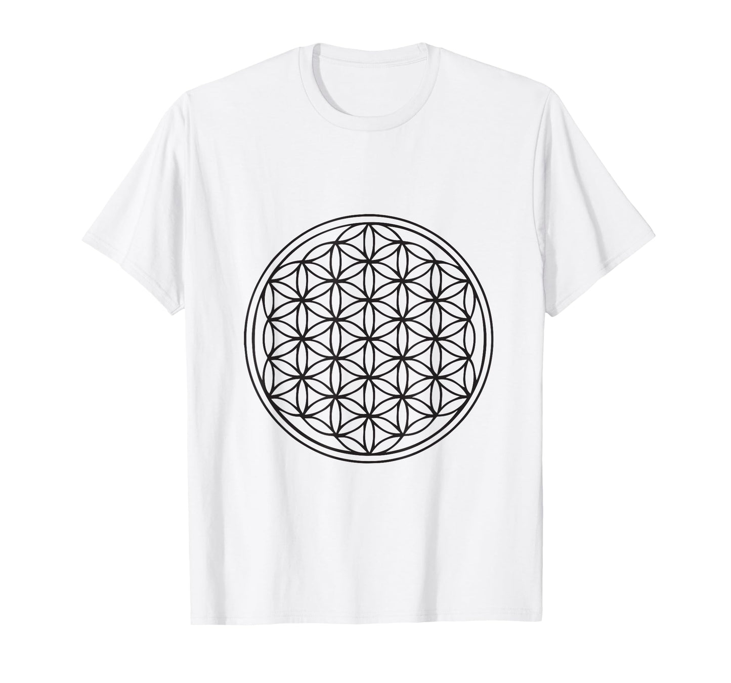Classic Flower of Life T-Shirt Sacred Geometry Yoga New Age T-Shirt