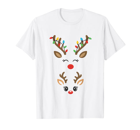 Funny Christmas Pregnancy Reindeer Pregnancy Announcement T-Shirt
