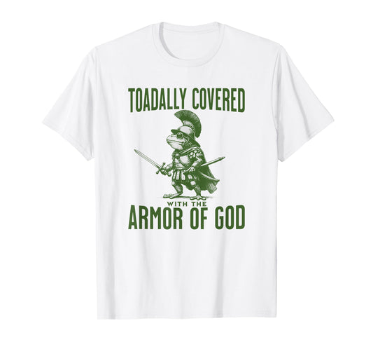 Funny Christian Meme Frog God Armor Bible Verse Jesus Trendy T-Shirt