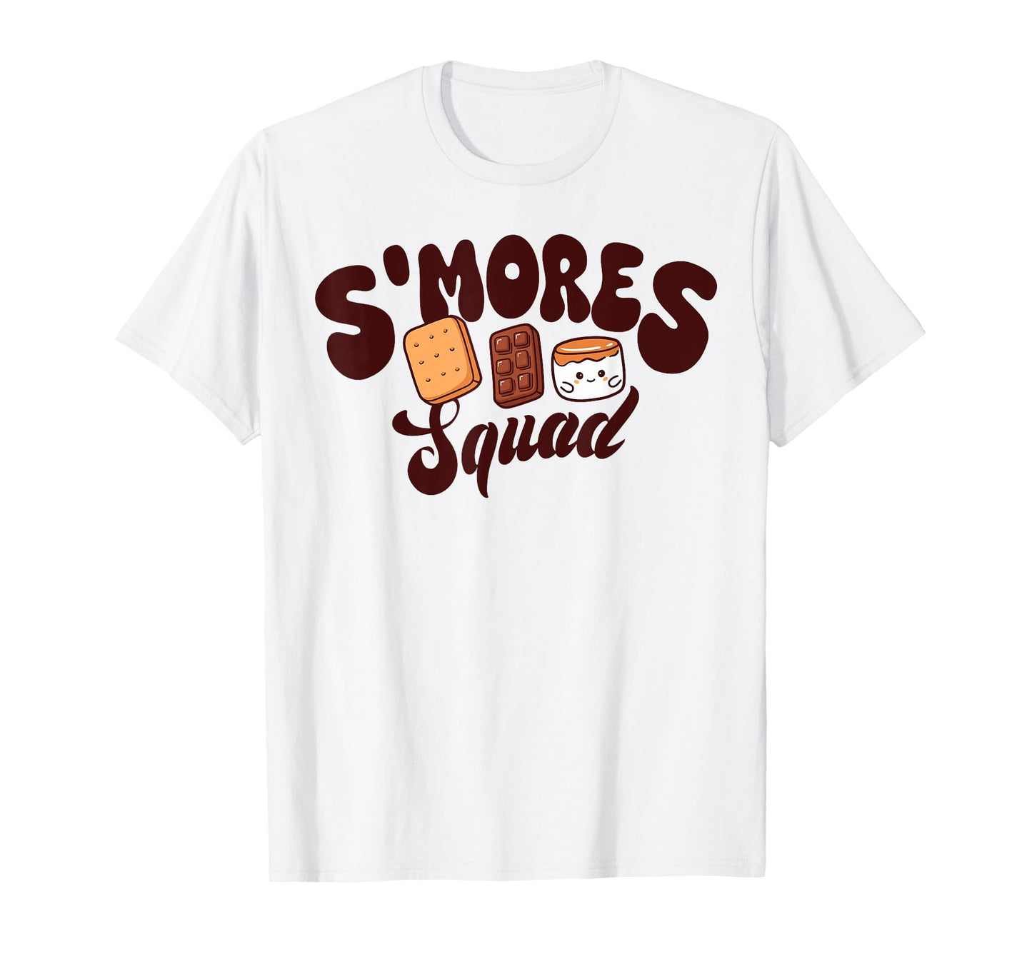 S'mores Squad Camping Campfire Chocolate Marshmallow S'more T-Shirt