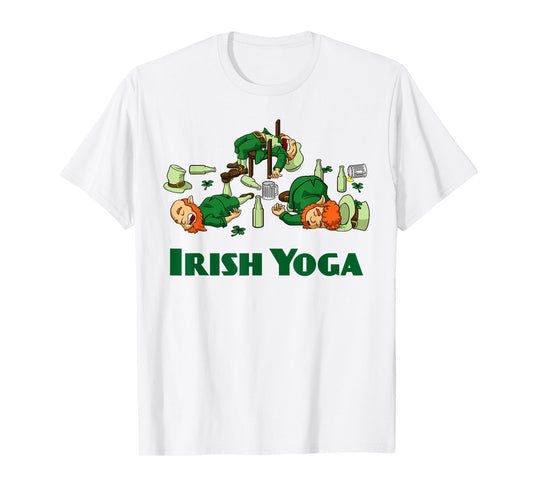 Irish Yoga Funny St. Patrick's Day Party Leprechaun Matching T-Shirt