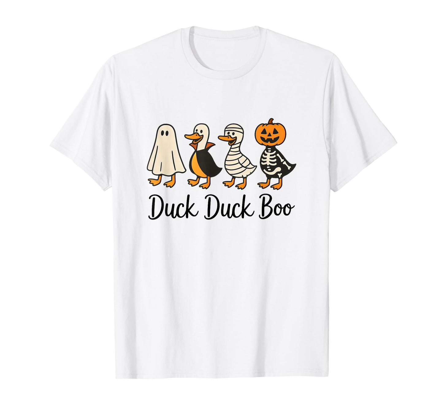 Duck Duck Boo Costume Funny Goose Halloween T-Shirt