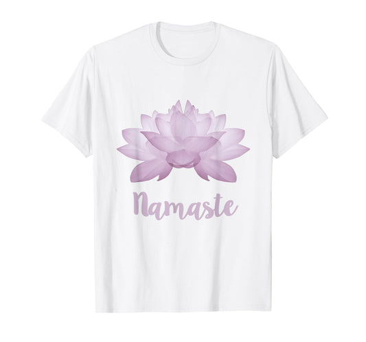 Lotus Namaste Yoga Graphic Tee for Women and girls T-Shirt