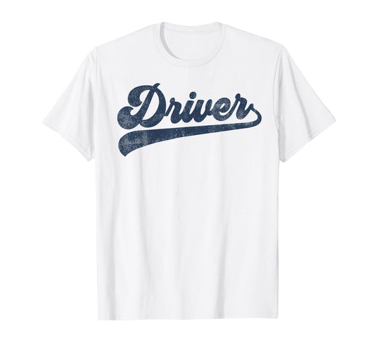 Driver Cute Vintage Graphic Driving T-Shirt