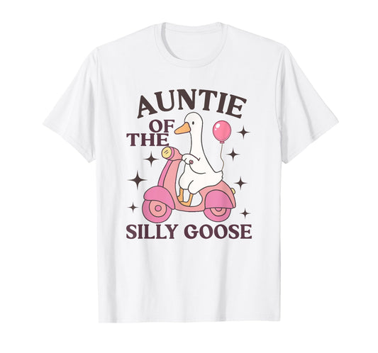 Auntie Goose On The Loose Funny Birthday Matching Family T-Shirt