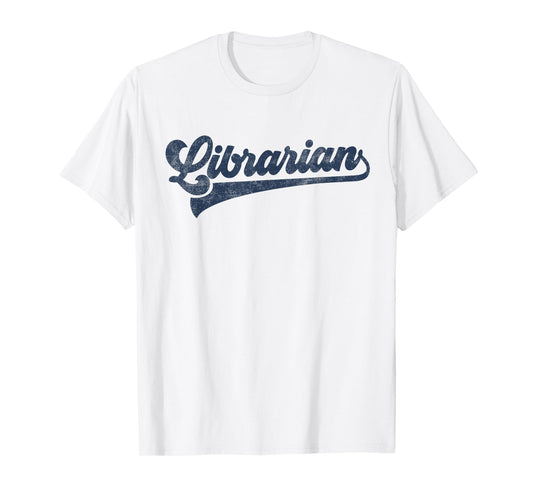 Librarian Cute Vintage Graphic T-Shirt