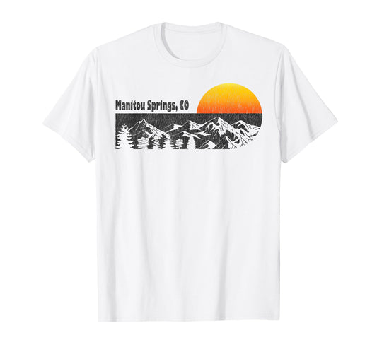 Retro Manitou Springs Colorado T-shirt T-Shirt