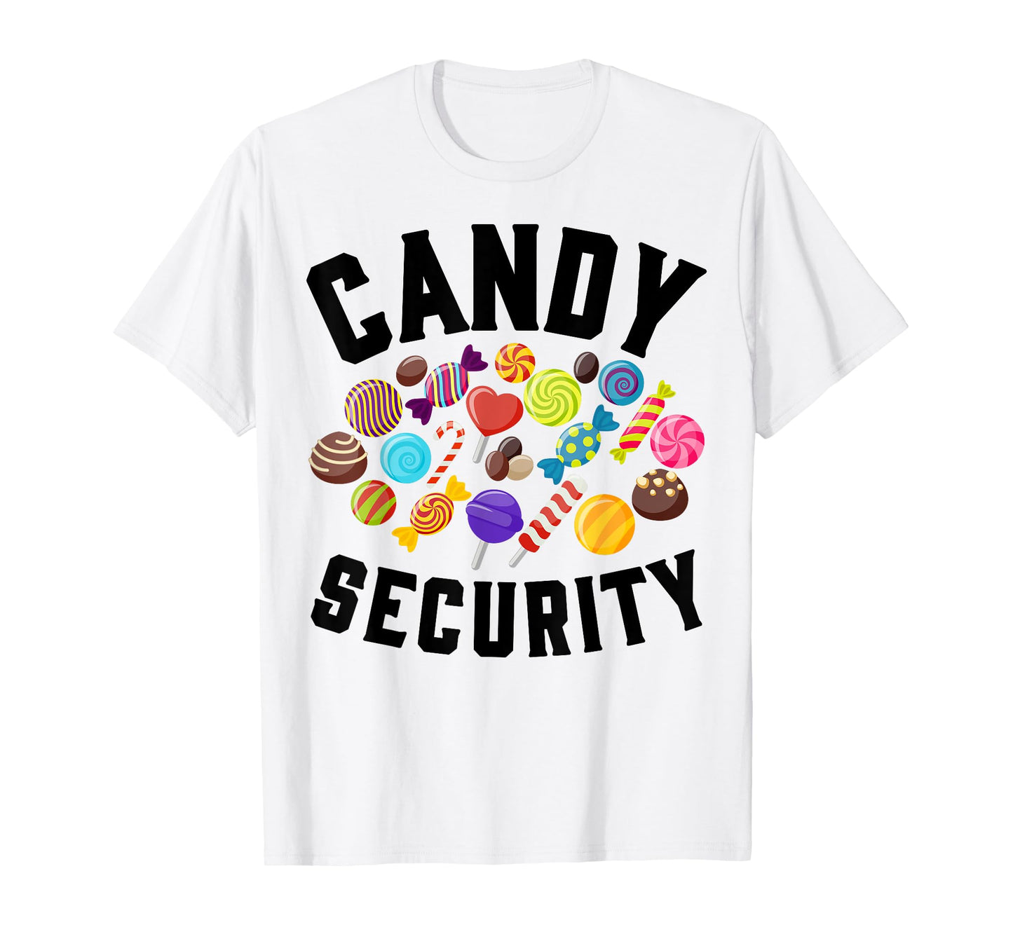 Candy Security Funny Halloween Party Costume Man Woman T-Shirt