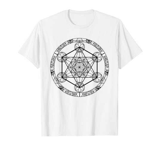 Metatron's Cube Matatron Esoteric Sacred Geometry T-Shirt
