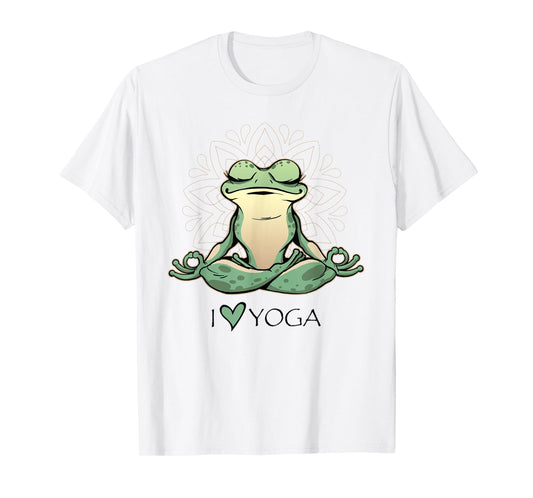 I Love Yoga I Heart Yoga Frog T-Shirt