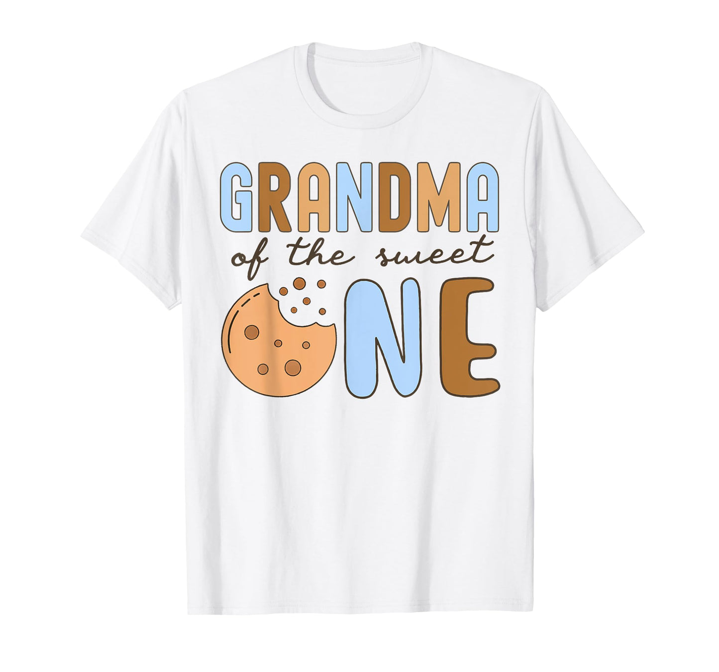 Grandma Of The Sweet One Cookies and Milk 1st Birthday T-Shirt