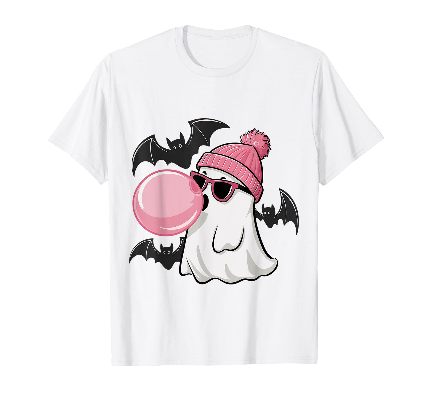 Cute Ghost Bubble Gum Lovers Spooky Halloween Costume T-Shirt
