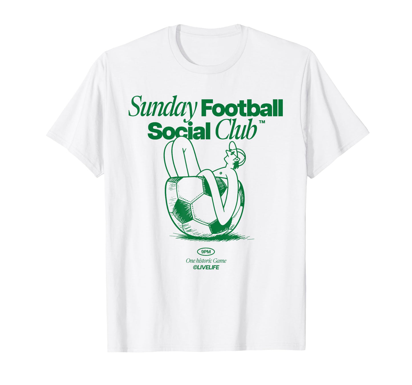 Sunday Football Social Club X Livelife – Football Sunday T-Shirt