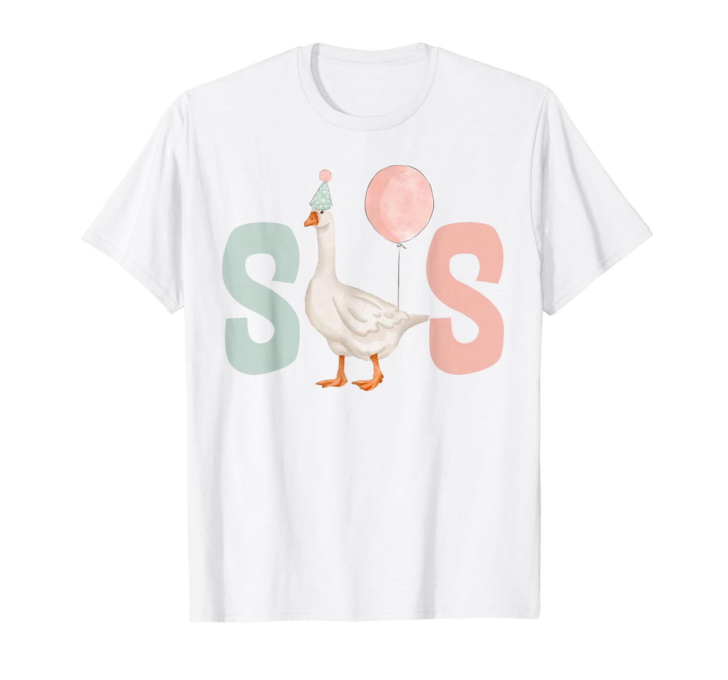 One Silly Goose Sister 1st First Birthday Family Matching T-Shirt