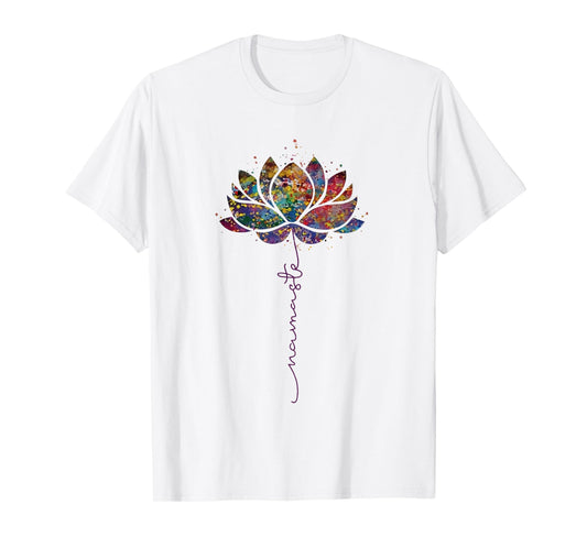 Lotus Flower Namaste Yoga Meditation Zen Bohemian Spiritual T-Shirt