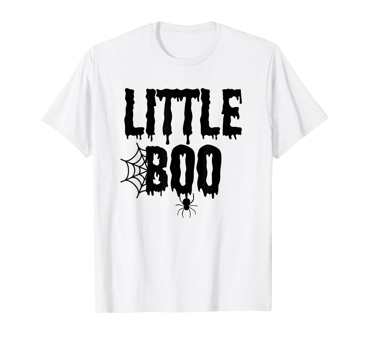Little Boo Funny Halloween Shirt for Kids Costume Family T-Shirt