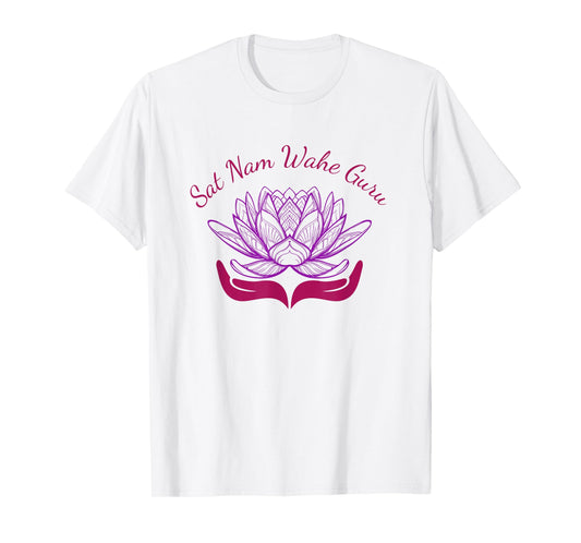 Kundalini Yoga Lotus T-Shirt Sat Nam Wahe Guru T-Shirt