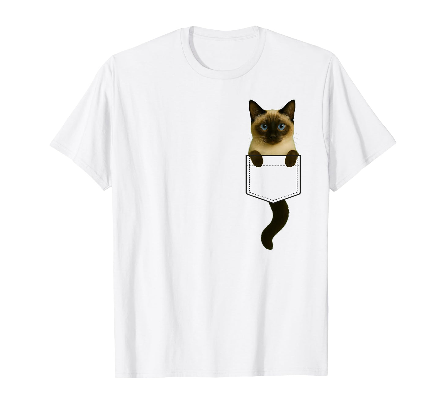 Funny Siamese Cat Feline Kitty Lover for Women Men Adults T-Shirt