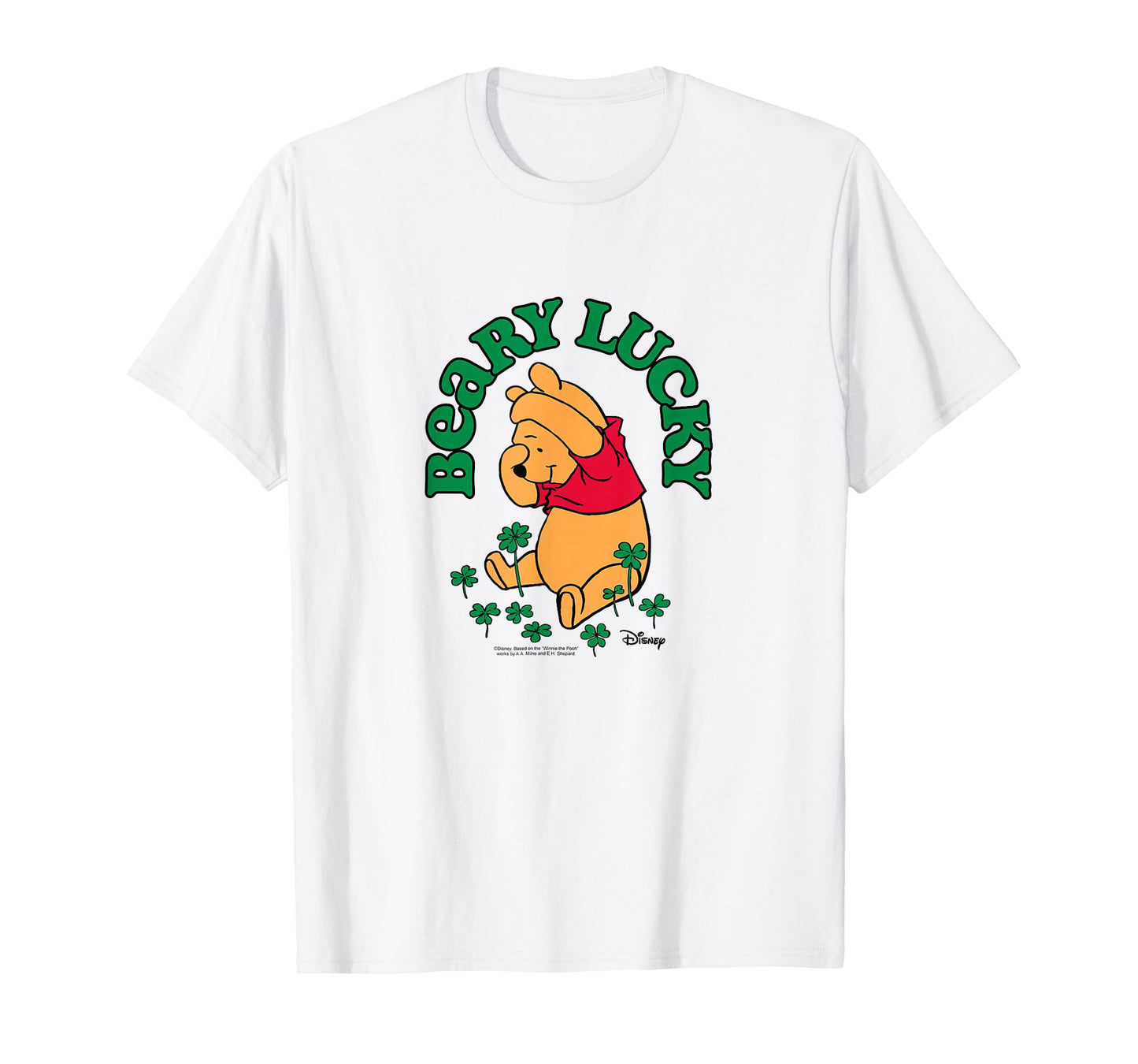 Winnie The Pooh - Beary Lucky - St Patrick's Day T-Shirt
