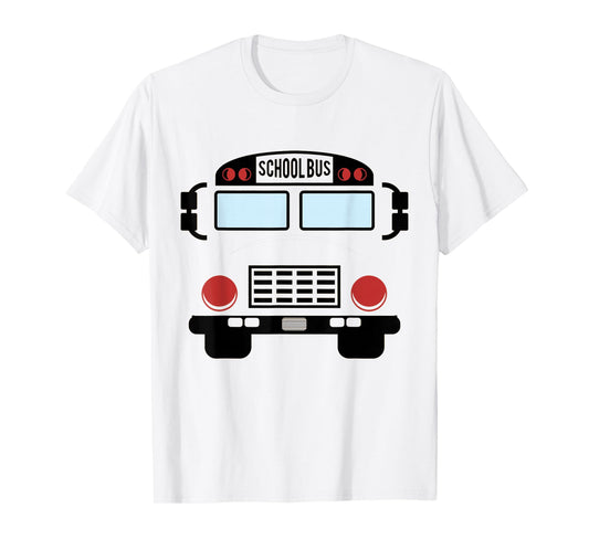 School Bus Costume Halloween Funny Yellow School Bus Driver T-Shirt