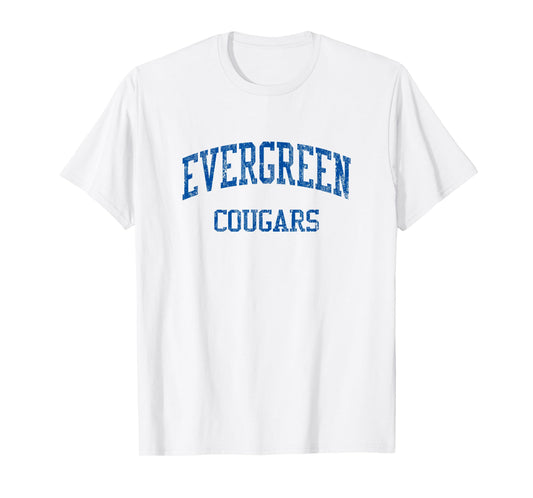 Evergreen High School HS Evergreen CO Vintage Sports T-Shirt