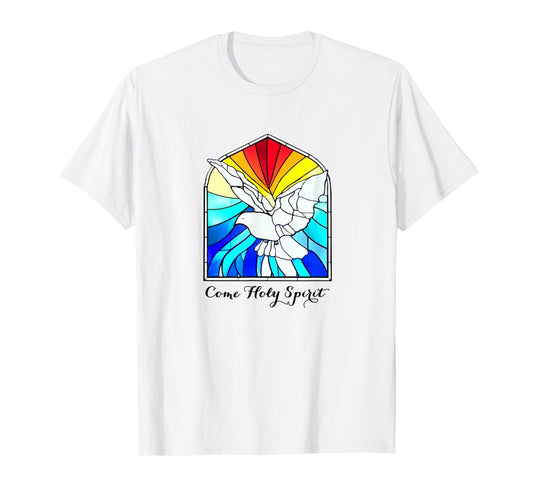 COME HOLY SPIRIT - Dove art design and Christian LOVE prayer T-Shirt