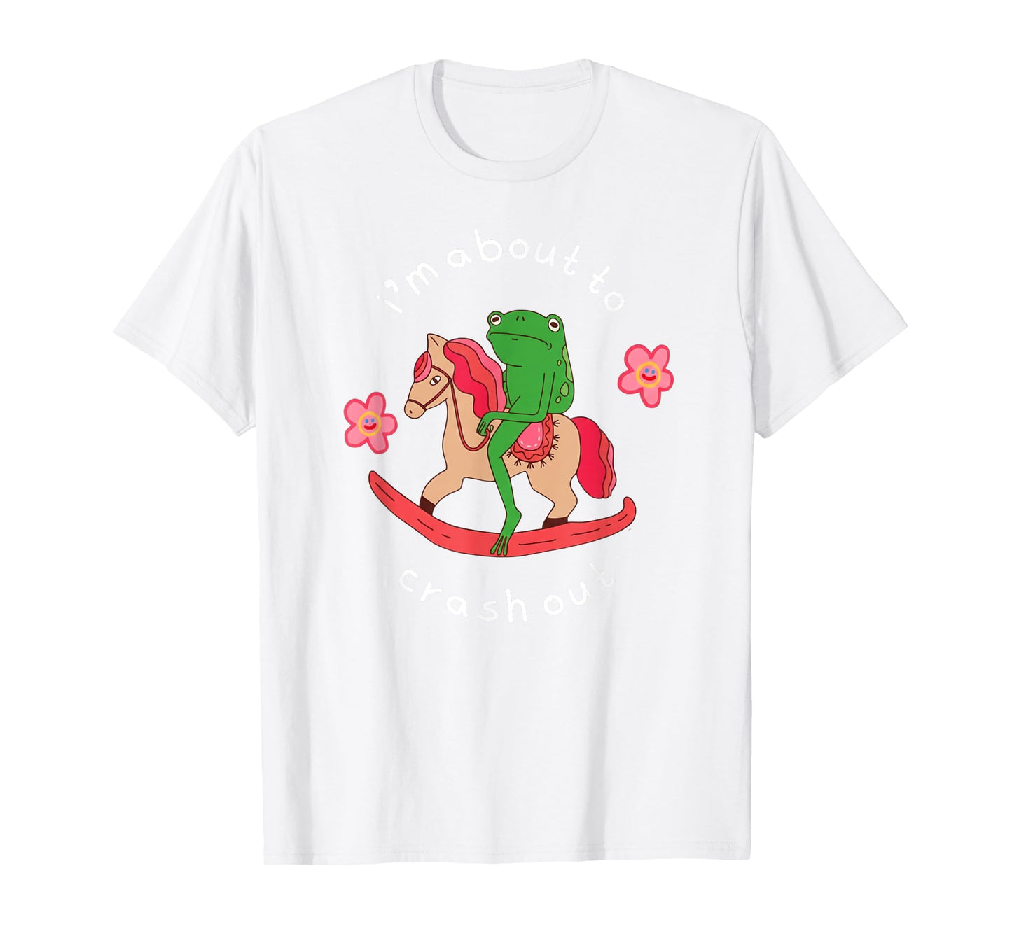 I'm About to Crash Out Funny Grumpy Frog Meme Women T-Shirt