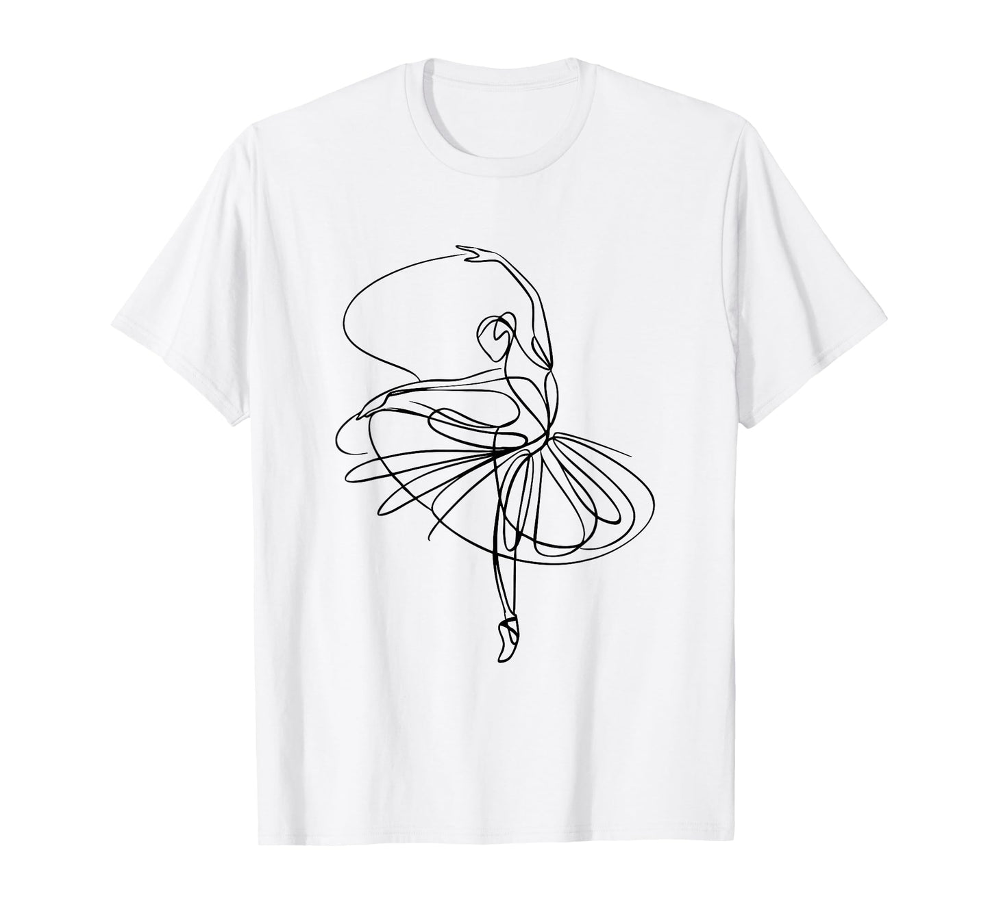 Ballet Dancer Dancing Ballerina Minimalist Dance Women Girls T-Shirt
