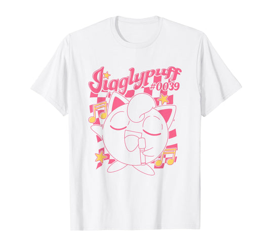 Pokémon Jigglypuff #0039 Musical Poster Retro T-Shirt