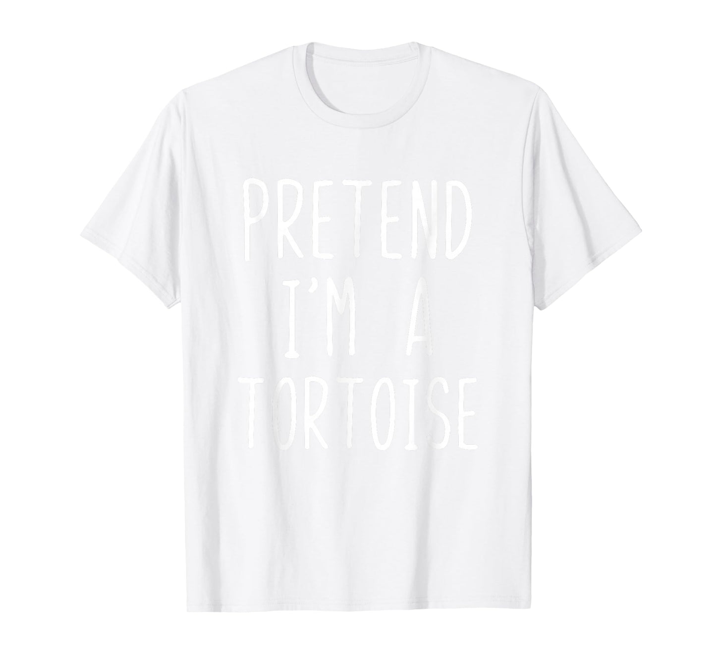 Pretend I'm A Tortoise Costume Halloween Lazy Adult Kids T-Shirt