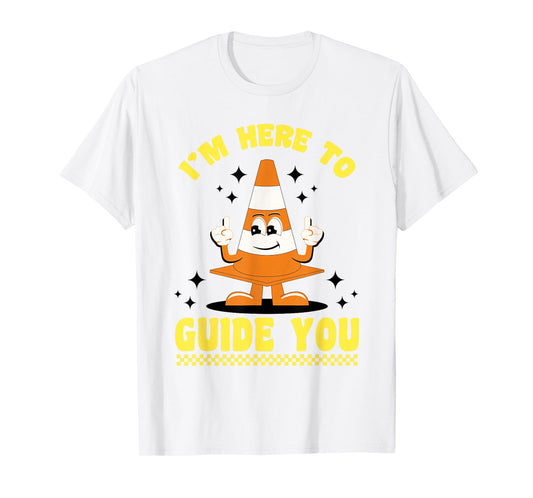 Traffic Cone Halloween Costume I'm Here To Guide You T-Shirt