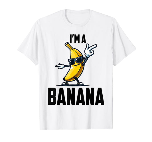 I'm A Banana Shirt Cute Funny Banana Costume Men Women Kids T-Shirt