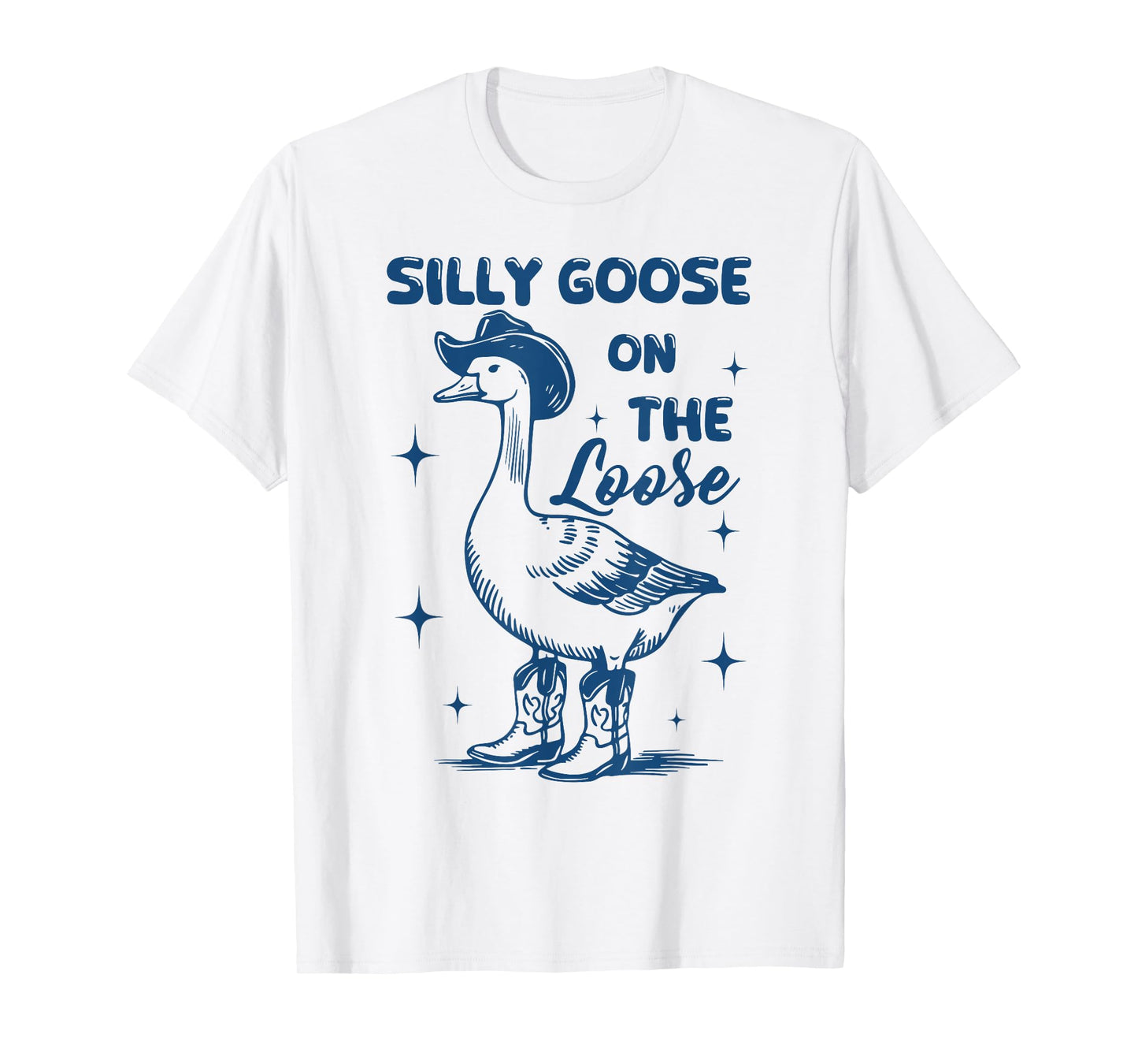Funny Retro Vintage Meme Silly Goose On The Loose T-Shirt