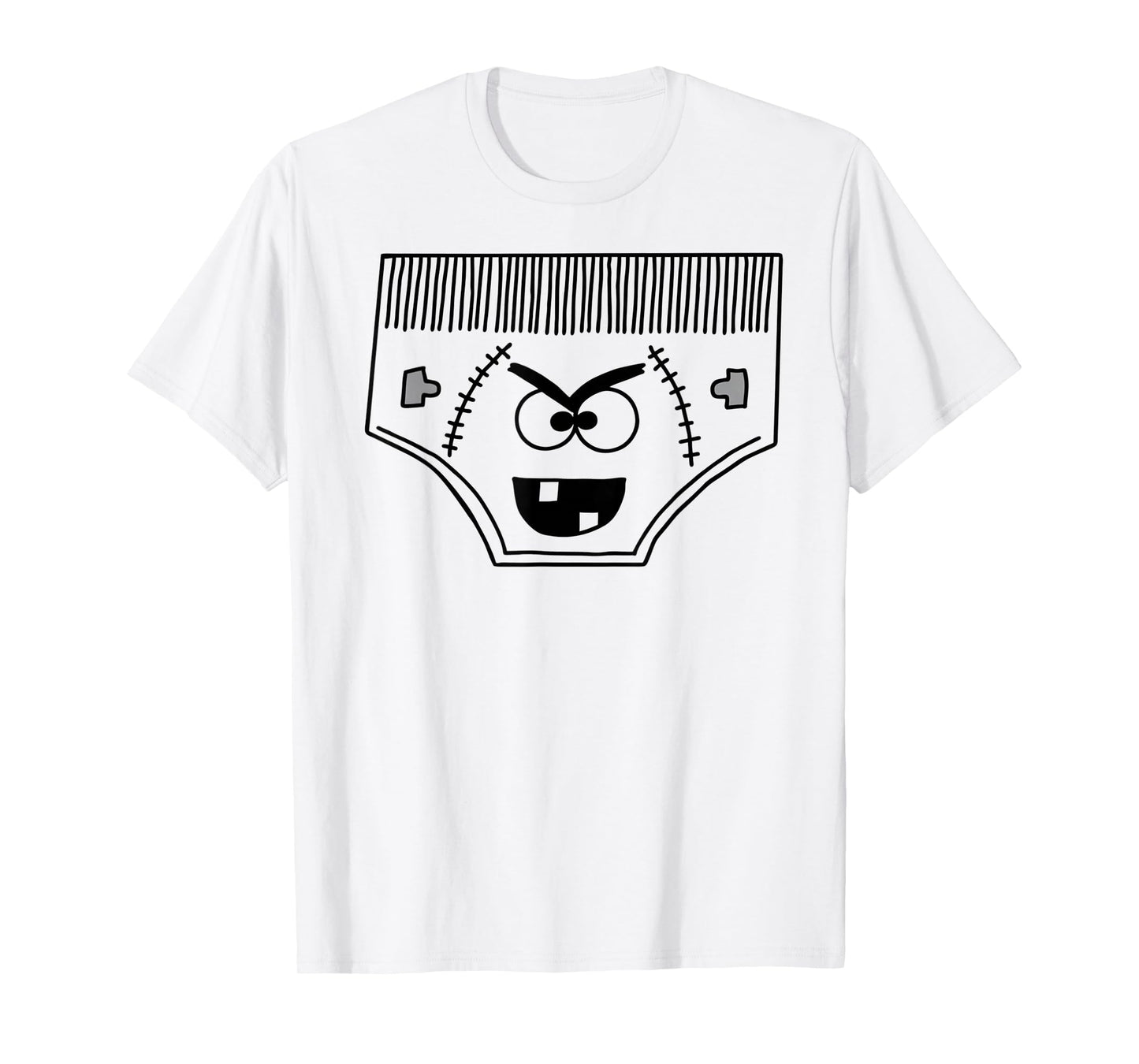 Funny Creepy Pair of Underwear Face Costume T-Shirt