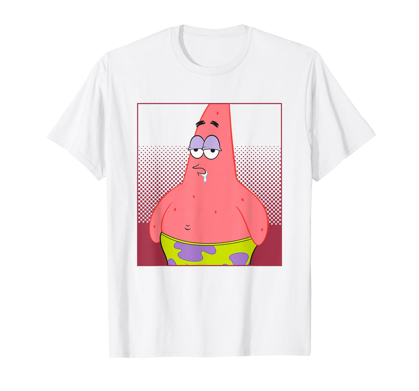 SpongeBob SquarePants Drooling Patrick Star Portrait T-Shirt