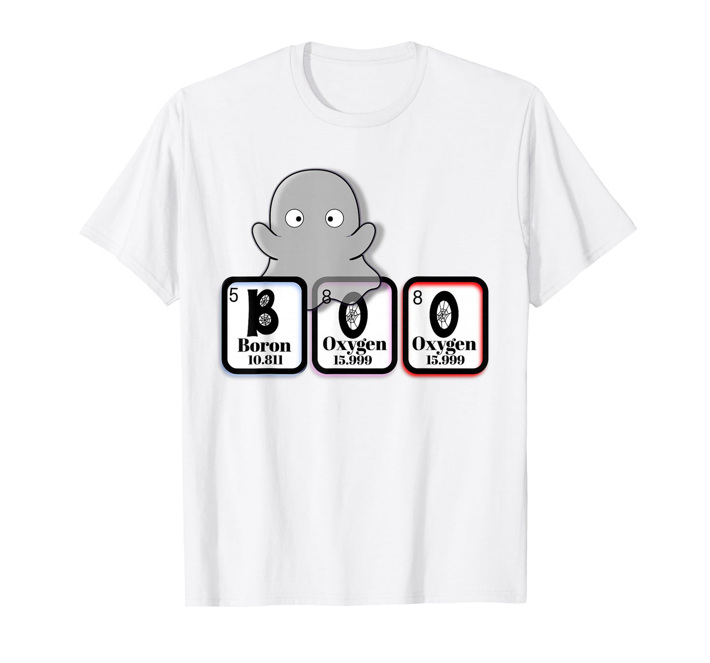 Boo Ghost Science Teacher Chemistry Scientist Costume Kids T-Shirt