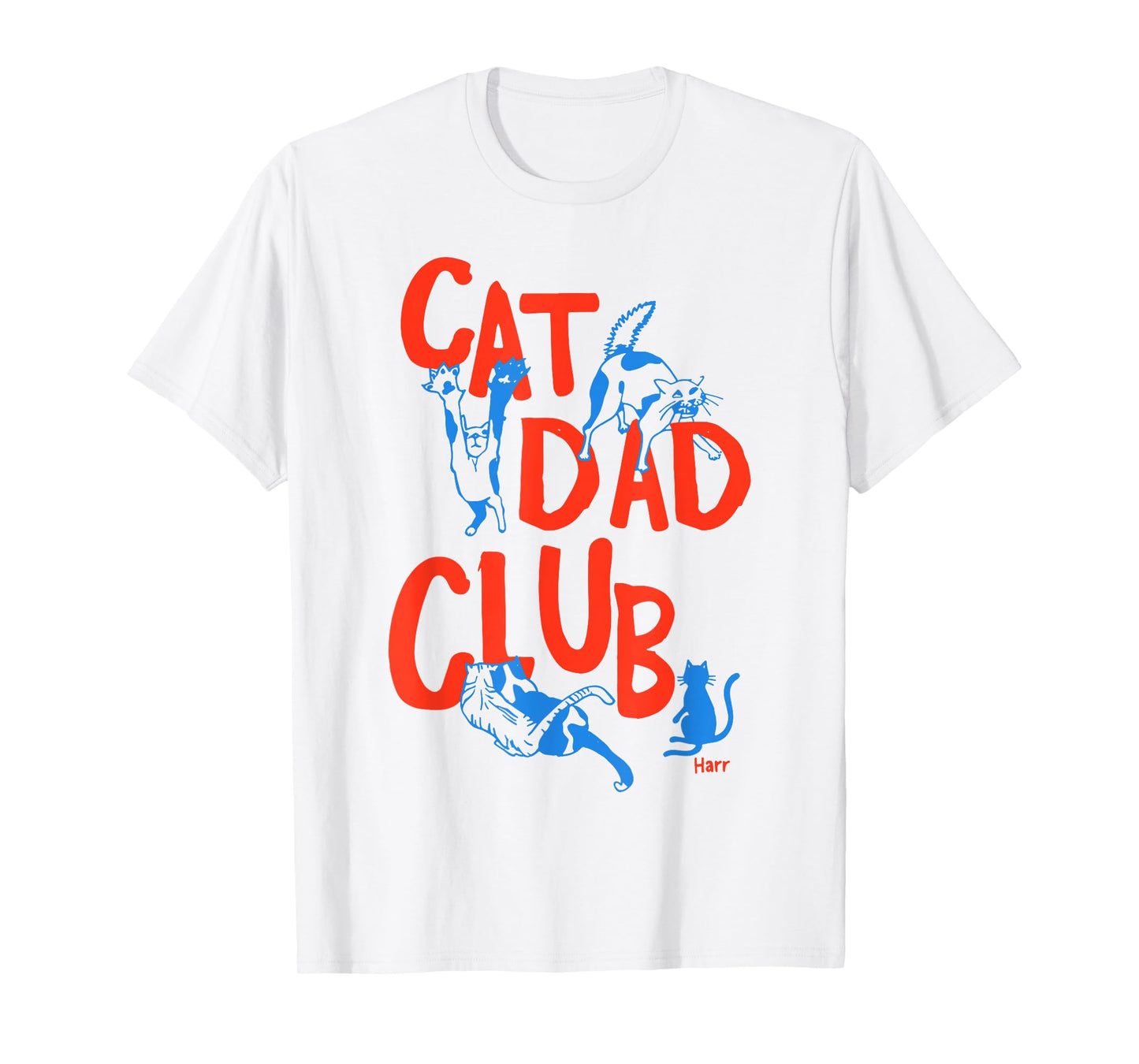 Vintage Cat Dad Club Life is Better with Cats Funny Cat Dad T-Shirt