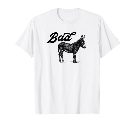 Bad Ass Vintage Distressed Retro Donkey Mule Burro T-Shirt