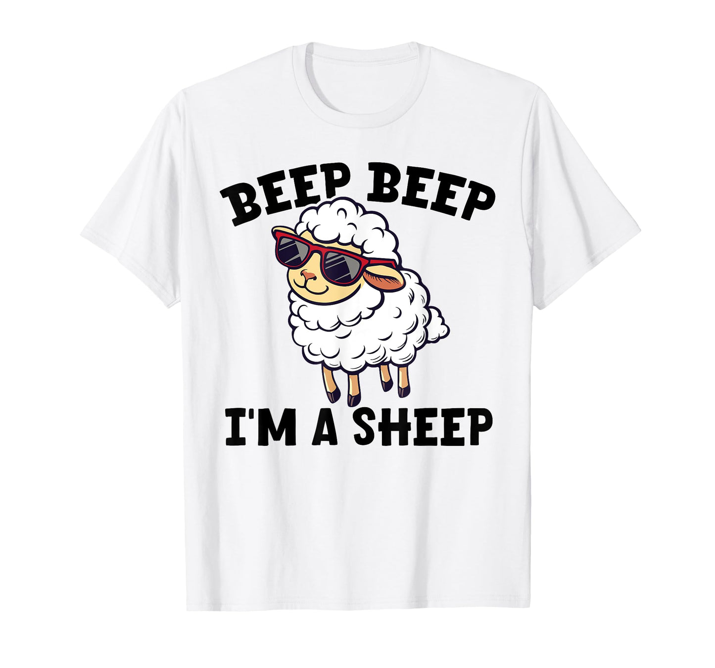 Beep-Beep I'm A Sheep Funny Farmer I Love Sheep Costume T-Shirt