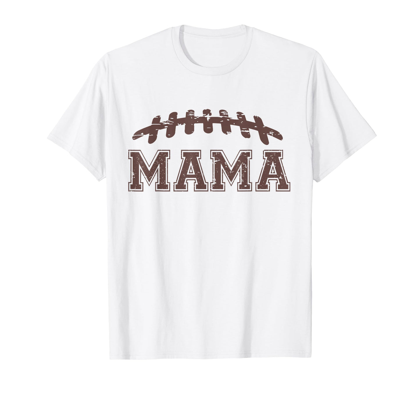 Mama of The 1 Year Old Football 1st Year Down Birthday Boy T-Shirt