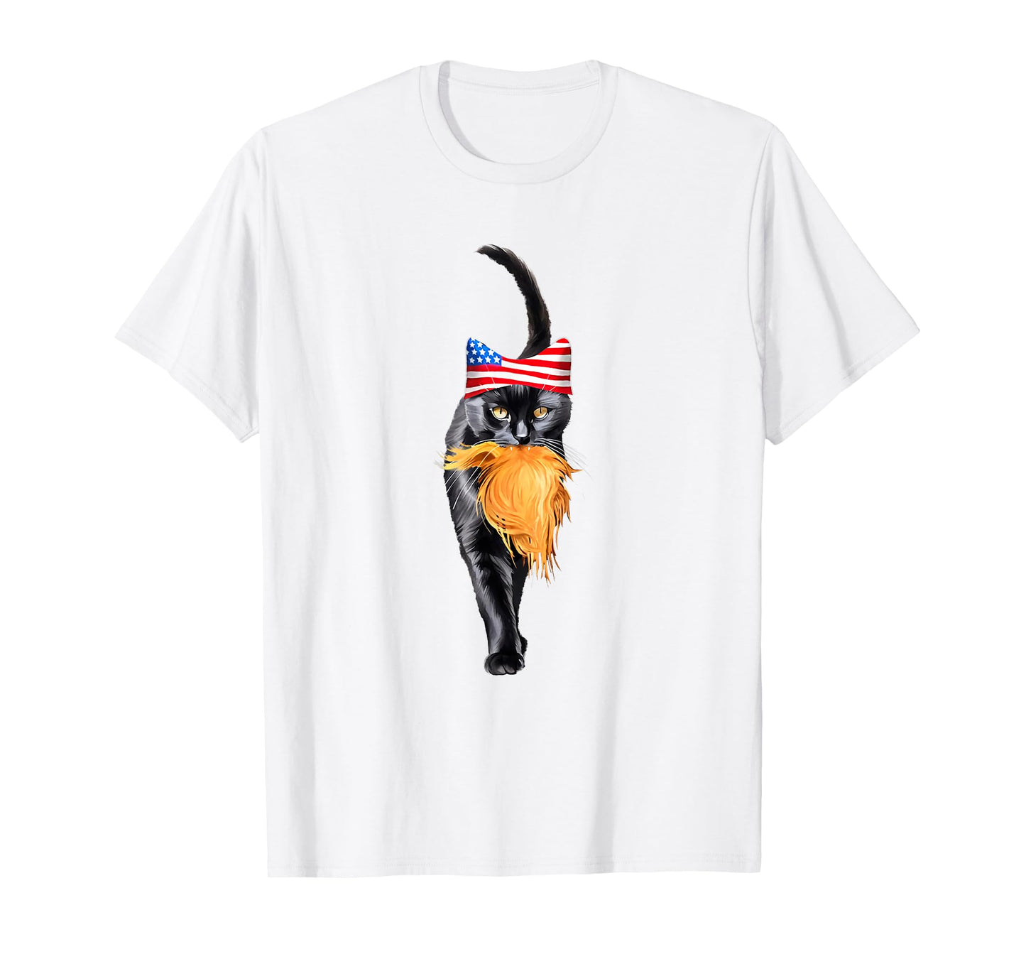 Funny Childless Cat Lady With Trump Hair Vote Kamala 2024 T-Shirt