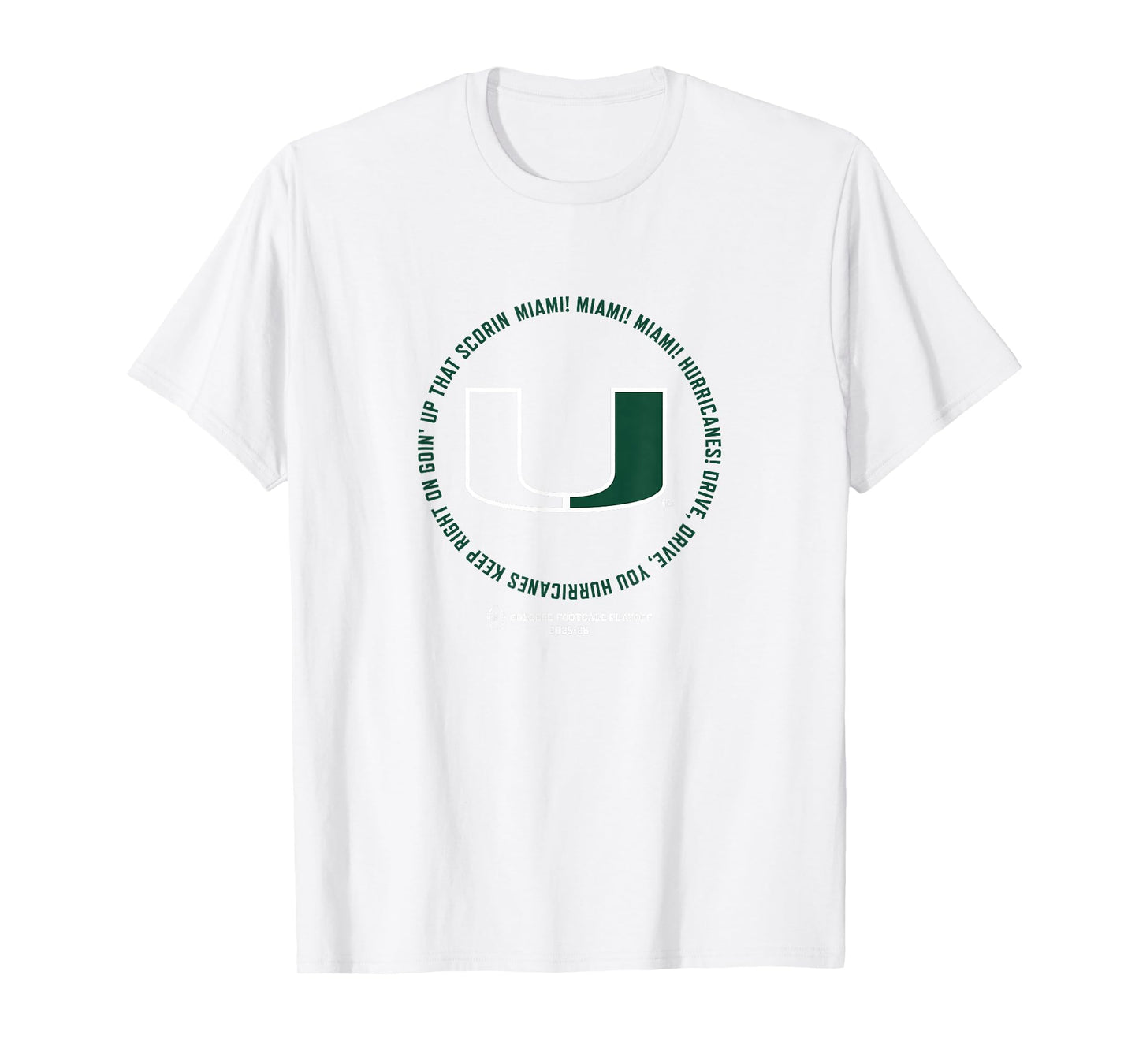 Miami Hurricanes 2025 College Football Playoff Fight Song T-Shirt