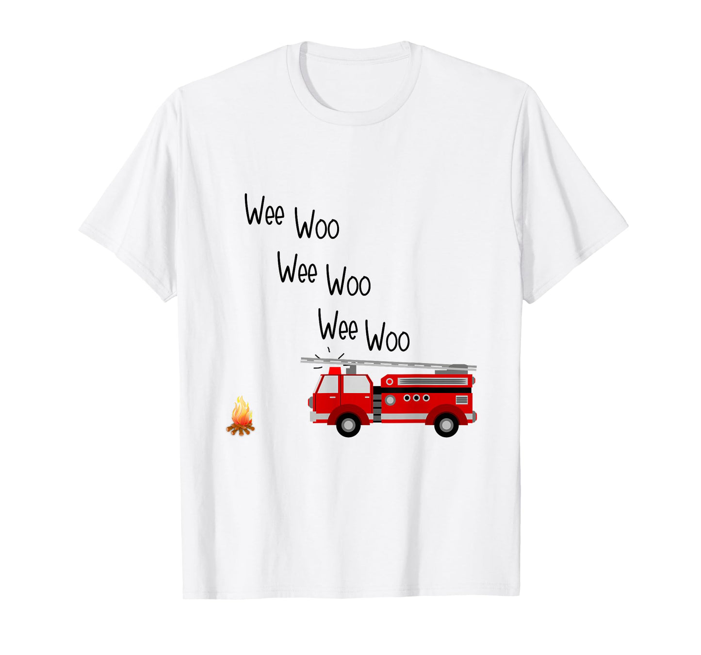 Wee Woo Squad Fire Truck Adventure Firefighter T-Shirt