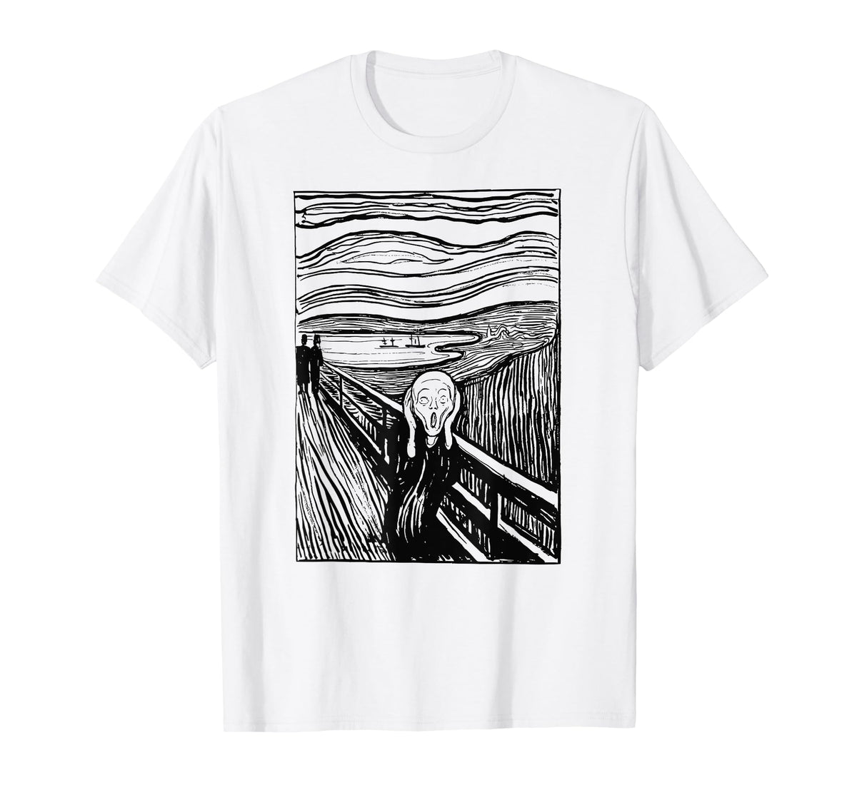 The Scream Famous Art By Munch Artist Painting vintage T-Shirt