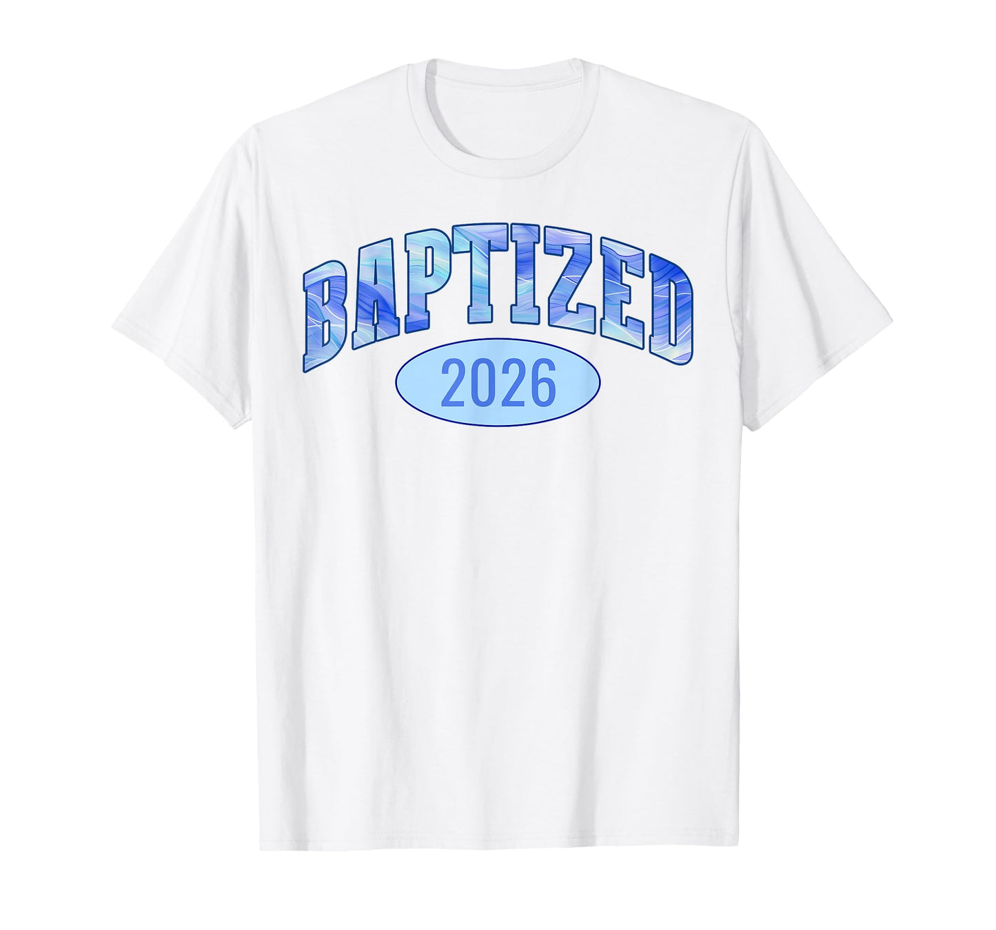 Baptized 2026 Sports Aesthetic Christian Baptism T-Shirt
