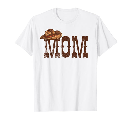 Mom Western Family Matching Birthday Cowboy Cowgirl T-Shirt