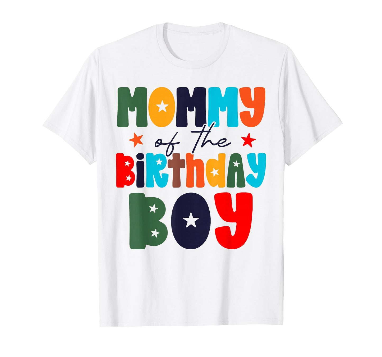 Mom of The Birthday Boy Matching Family Birthday Party T-Shirt