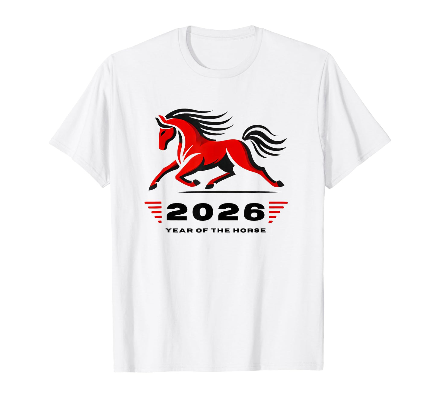 2026 Year of The Horse Running Stallion Lunar T-Shirt
