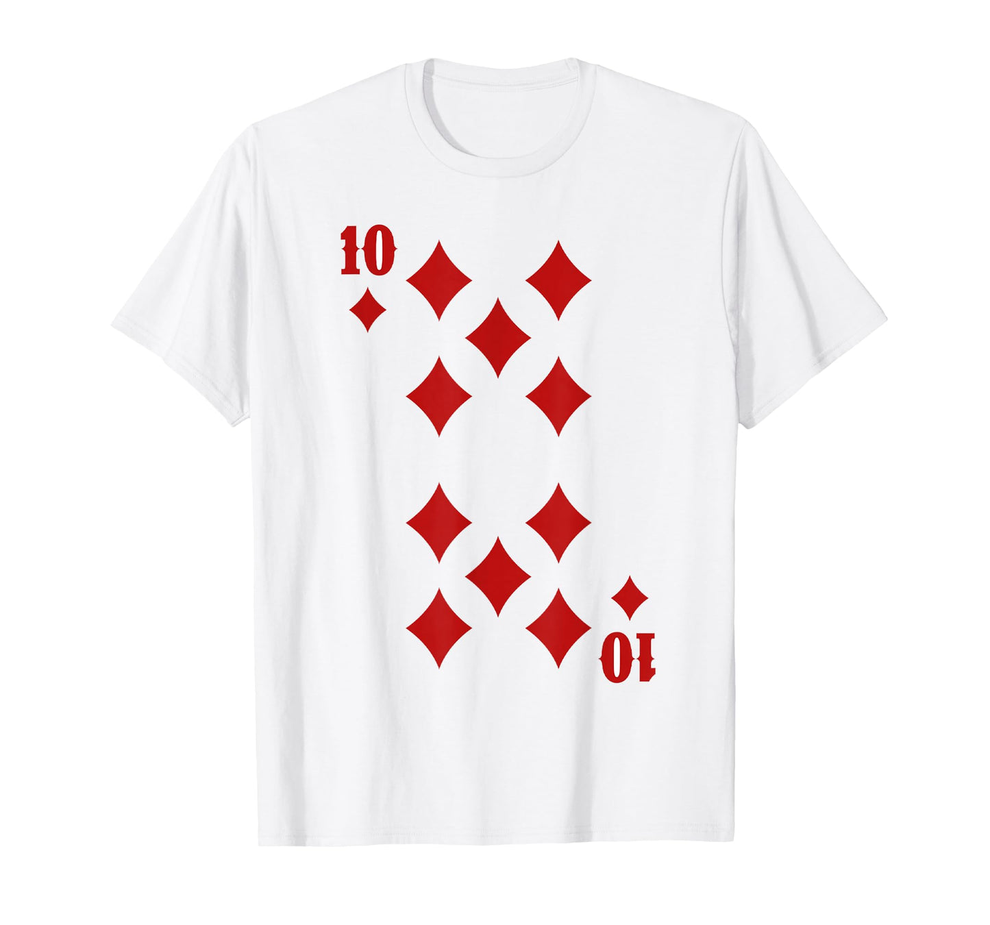 10 of Diamonds Playing Cards Halloween Group Matching T-Shirt